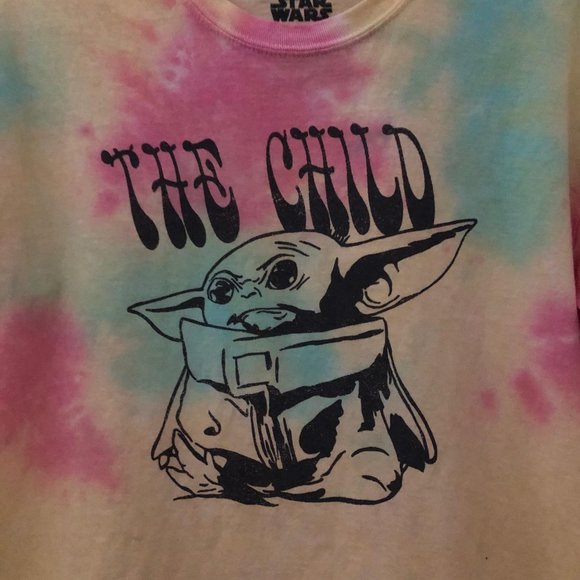 NWT! Mandalorian Baby Yoda Tie Dye Shirt - Picture 2 of 3